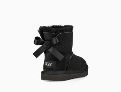 UGG Mini Bailey Bow II Big Kids Boots Black - AU 517LV